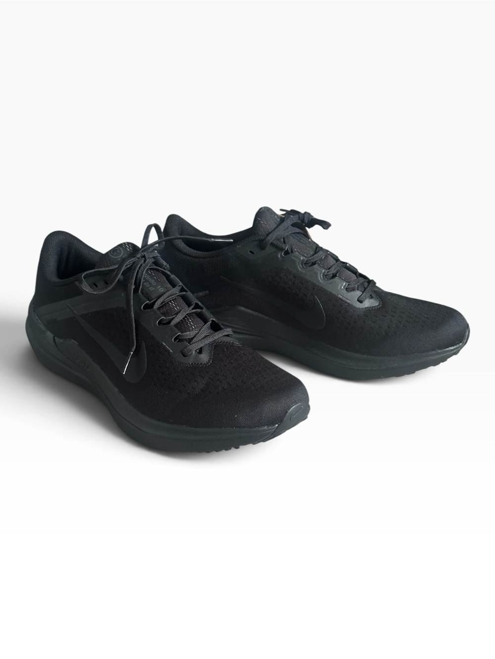 Nike Air Winflo 10 Mens 12 Black Running Shoes DV4022-001 NWT